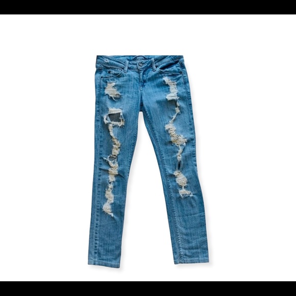 Fade To blue Denim - Fade To Blue Distressed Jeans Sz 26